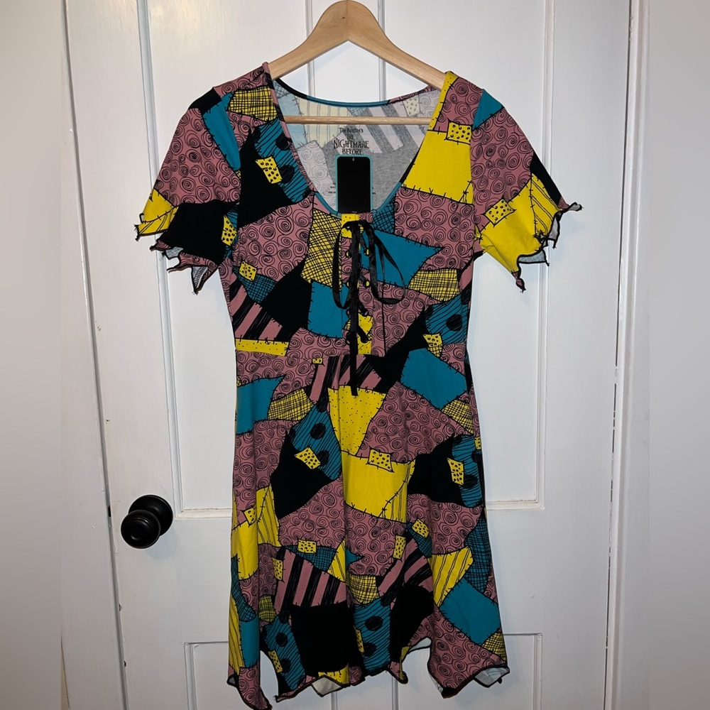 NWT- Tim Burton's The Nightmare Before Christmas Sally Dress & accessories
